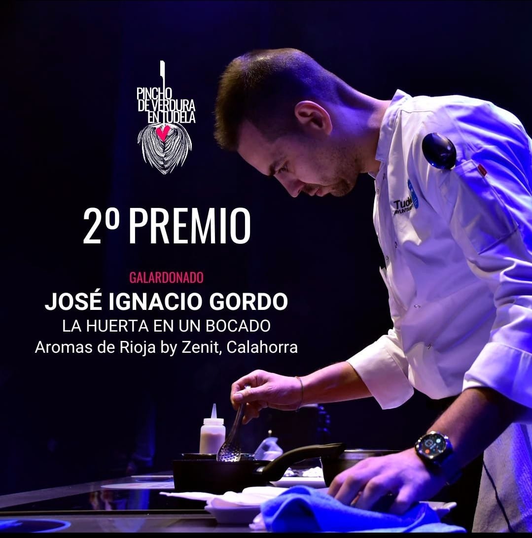 El Chef José Ignacio Gordo se destaca como segundo ganador en el II Concurso de Pinchos de Verdura en Tudela
