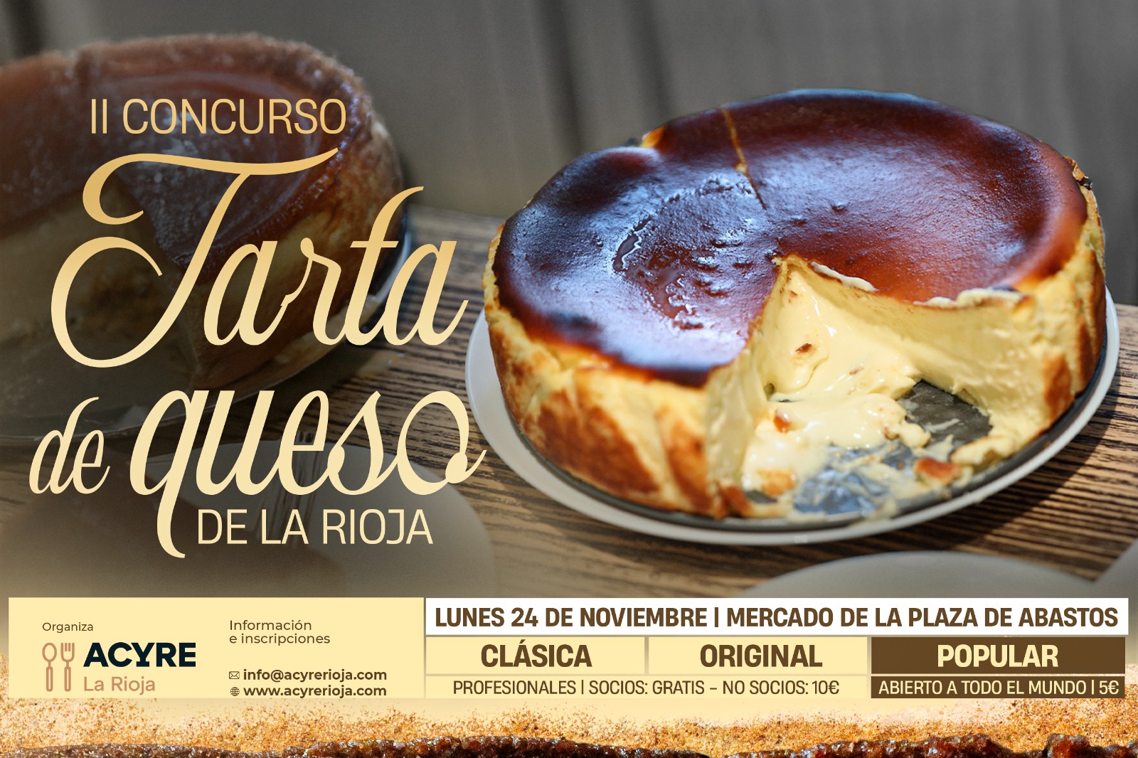 Tartas de Queso Banner